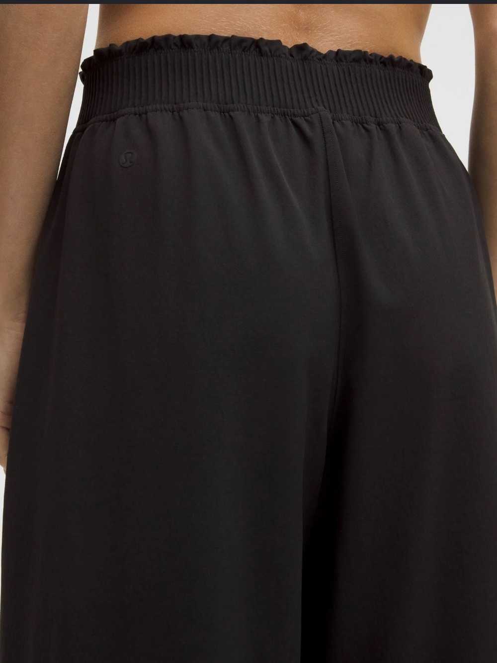Lululemon Stretch Woven Ruffle-Waist Wide-Leg Cropped Pant - Picture 4 of 9